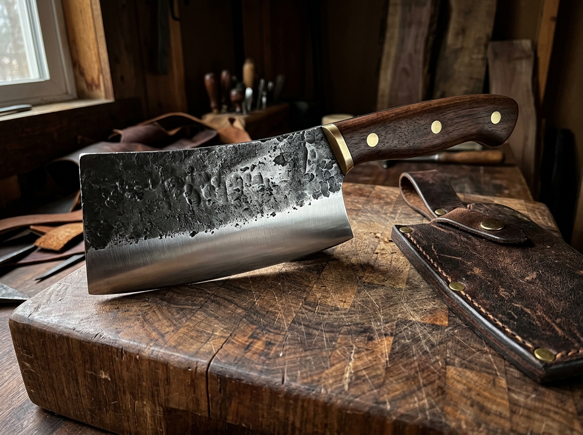 Kurouchi Brutalist Forged Cleaver